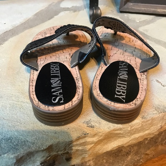 NEW  NWOT Sam & Libby Black Sandals Size 6 - Picture 5 of 7